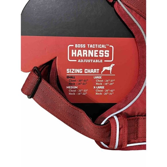 Boss Dog Small Canine Red Adjustable Tactical Harness NWT - Picture 2 of 8